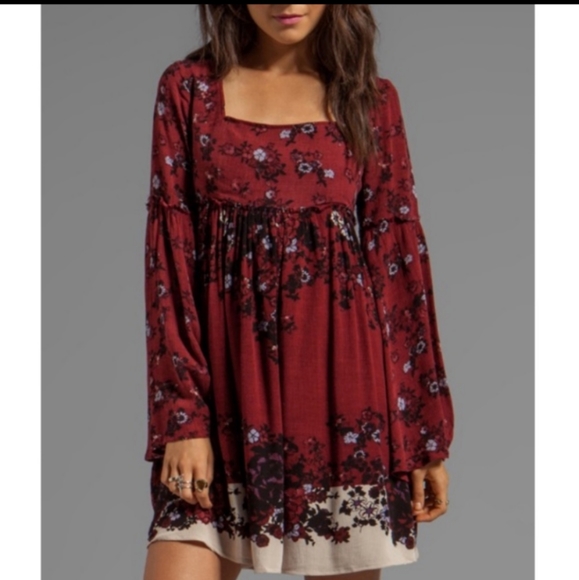 Free People Dresses & Skirts - Free People Modern Chinoise Floral Mini Dress RARE
